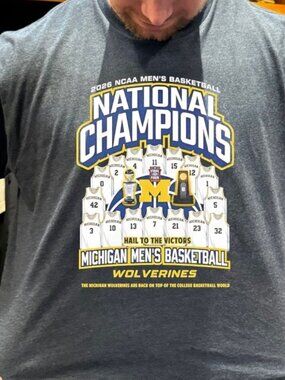 2026 NCAA Mens National Champions Michigan Wolverines Unisex T Shirt